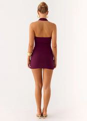 Vedetta Mini Dress Plum