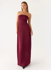 Jiana Maxi Dress Merlot