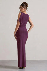 Kacey Plum Twisted Knot Maxi Dress