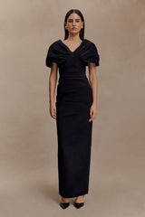 Thelma Bardot Maxi Dress Black
