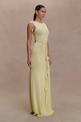 Monay Tulip Maxi Dress Lemon