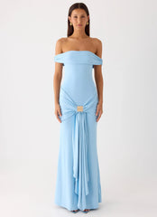 Vee Bardot Maxi Dress Blue