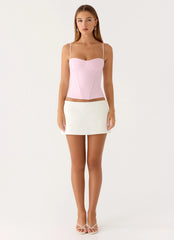 Tayana Corset Top Pink
