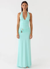 Rhia Halter Maxi Dress Mint