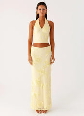 Radiate Maxi Skirt Yellow