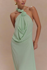 Rosalia Cowl Neck Maxi Dress Sage