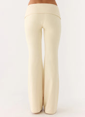 Renae Low Rise Pants Baby Yellow