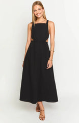 Kensie Black Backless Midi Dress