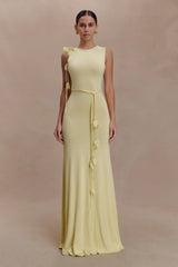 Monay Tulip Maxi Dress Lemon