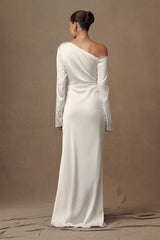 Avery Long Sleeve Maxi Dress Ivory