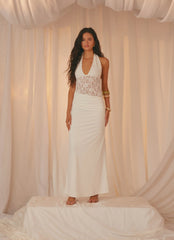Miri Halter Maxi Dress Ivory