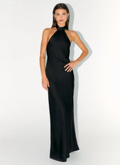 Keena Scarf Maxi Dress Black