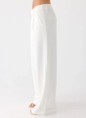 Samuel Low Rise Suiting Pants White