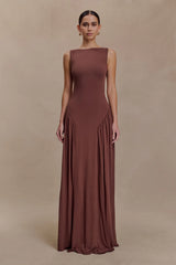 Marnie Modal Sleeveless Maxi Dress Chocolate