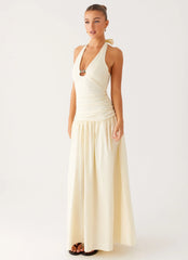 Val Maxi Dress Lemon