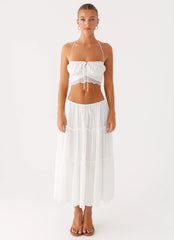 Evi Midi Skirt Ivory
