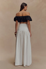 Autumn Maxi Skirt White