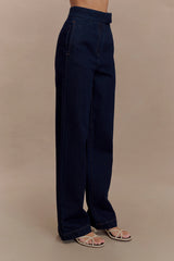 Rayne Wide Leg Denim Jeans Indigo Blue