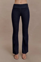 Shelly Flared Denim Jeans Washed Indigo Blue