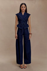 Beatrix High Rise Denim Jeans Indigo Blue