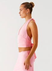 Kerrie Halter Top Baby Pink