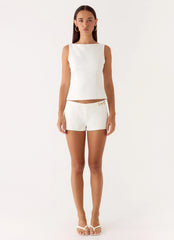 Lulita Belted Shorts White
