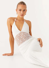 Enchant Lace Maxi Dress Ivory