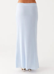 Michaella Chiffon Maxi Skirt Blue