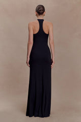 Ramona Modal Maxi Dress With Hardware Black