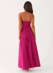 Carmel Maxi Dress Fuchsia