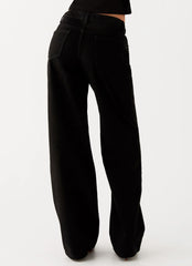 Keanna Low Rise Denim Jeans Black