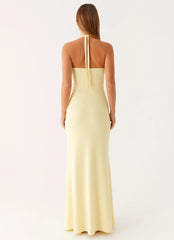 Instant Attraction Maxi Dress Yellow
