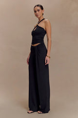 Ramona Modal Tank Top With Hardware Black