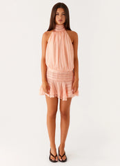 Willow Chiffon Mini Dress Orange