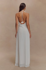 Rosalia Cowl Neck Maxi Dress White