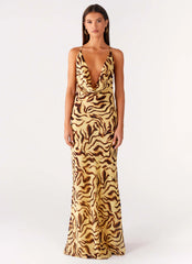 Viva Lune Maxi Dress Laguna Print