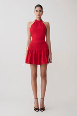 Rory Halter Mini Knit Dress Red