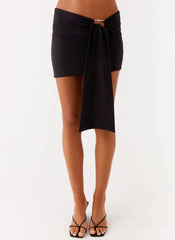 Lucent Mini Skirt Black