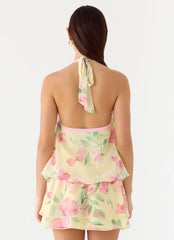Read Your Mind Mini Dress Lemon Soleil