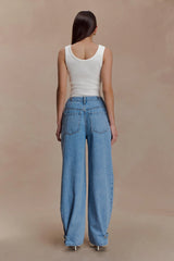 Flossie Multi Way Denim Jeans Classic Blue
