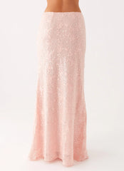 Nico Sequin Maxi Skirt Pink