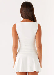 Kelda Mini Dress White