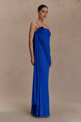 Leena Chiffon Maxi Dress Cobalt