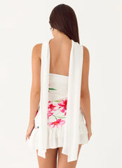 Manon Scarf Mini Dress Ivory Reef