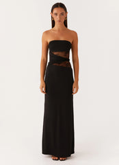 Karma Strapless Maxi Dress Black