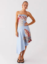 Juliana Midi Dress Deep Sea Bloom