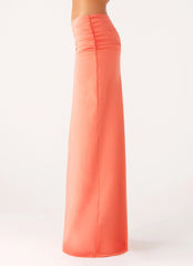 Elisabetta Maxi Skirt Coral