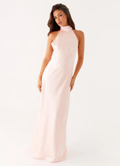 Siani Backless Maxi Dress Pink