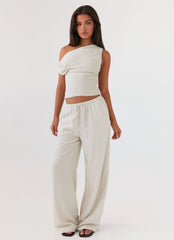 Set Sail Linen Pants Oat