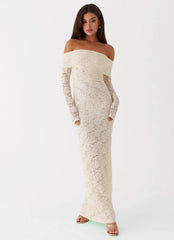 Yours Always Lace Maxi Dress Ivory